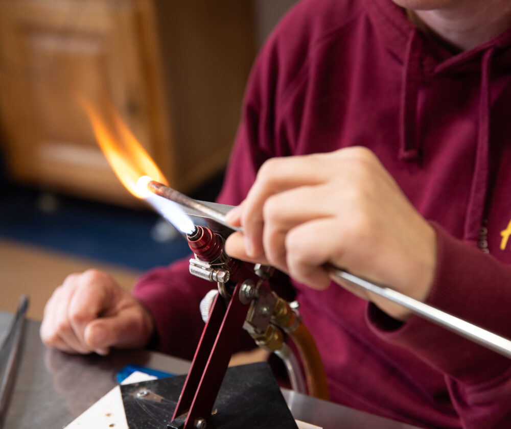 Chalumeau Verre soufflé au chalumeau
